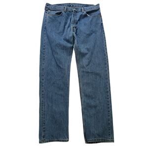 Levi’s Size 38x34 Men’s 505 Medium‎ Wash Straight Leg Classic Jeans